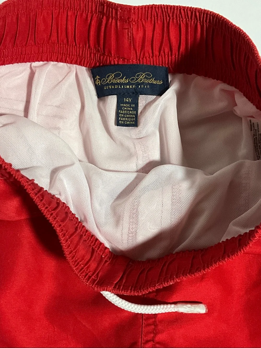 Brooks Brothers Red Swim Trunks Size Boys 14Y